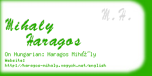 mihaly haragos business card